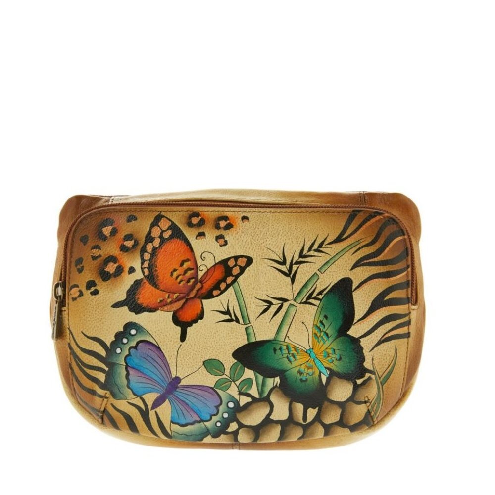 Anuschka Hand-Painted Leather Belt Bag